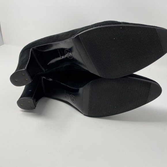 chanel suede knee high boots - Picture 7 of 10